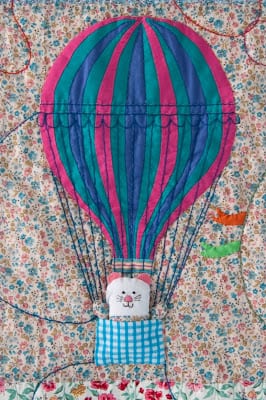 Beautiful Quilt - Baby Fabric, Boy Fabric, Airplane and Air Balloon